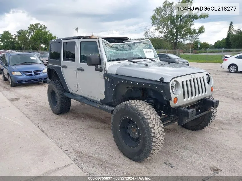 2012 Jeep Wrangler Unlimited Sport VIN: 1C4HJWDG6CL218277 Lot: 39755897