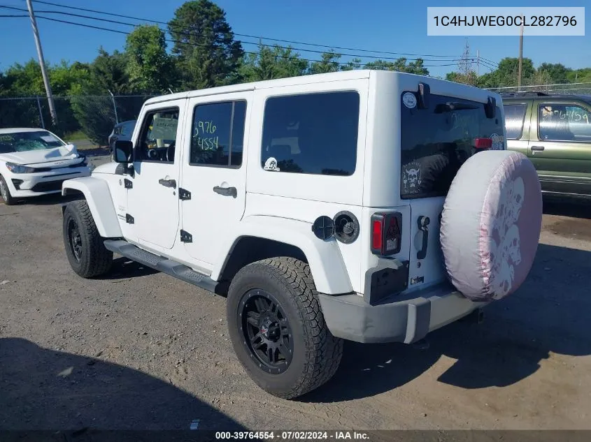 2012 Jeep Wrangler Unlimited Sahara VIN: 1C4HJWEG0CL282796 Lot: 39764554