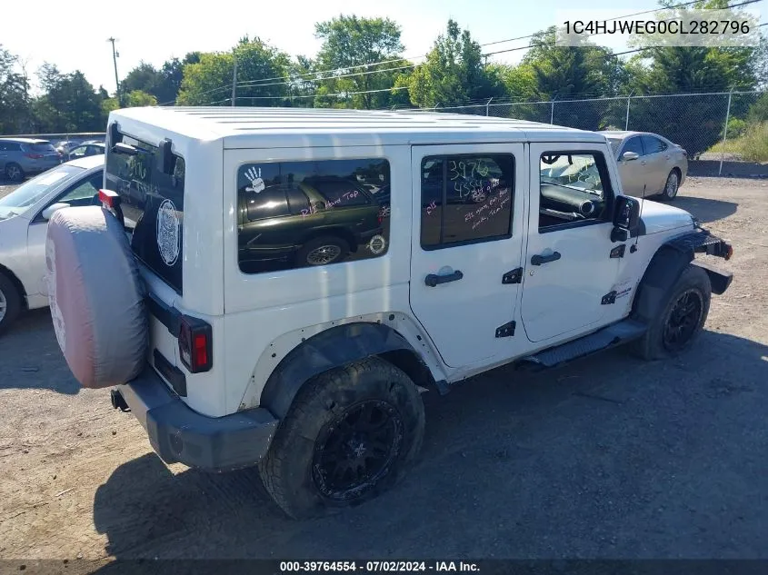 2012 Jeep Wrangler Unlimited Sahara VIN: 1C4HJWEG0CL282796 Lot: 39764554