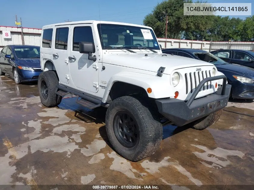 2012 Jeep Wrangler Unlimited Sahara VIN: 1C4BJWEG4CL141865 Lot: 39779887