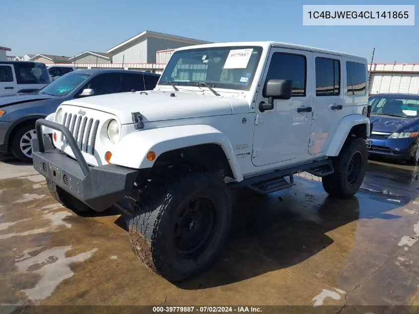 2012 Jeep Wrangler Unlimited Sahara VIN: 1C4BJWEG4CL141865 Lot: 39779887