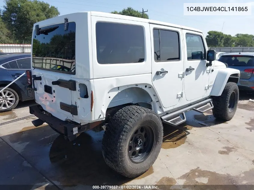 2012 Jeep Wrangler Unlimited Sahara VIN: 1C4BJWEG4CL141865 Lot: 39779887