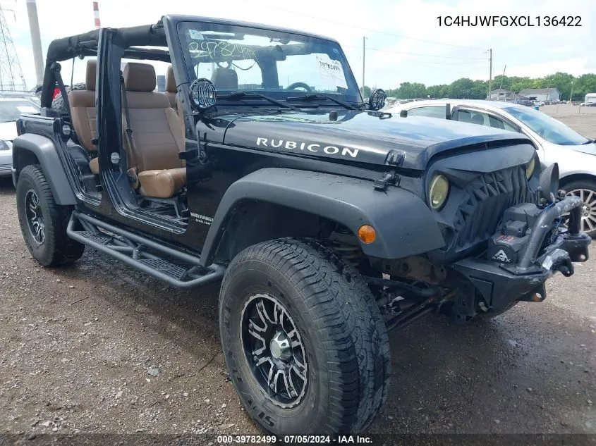 2012 Jeep Wrangler Unlimited Rubicon VIN: 1C4HJWFGXCL136422 Lot: 39782499