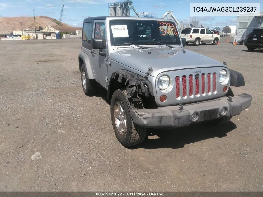 1C4AJWAG3CL239237 2012 Jeep Wrangler Sport