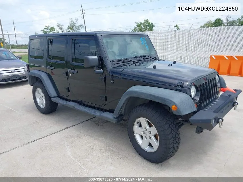 1C4HJWDGXCL224860 2012 Jeep Wrangler Unlimited Sport