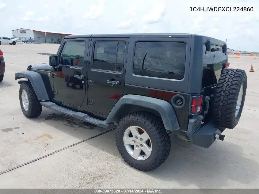 1C4HJWDGXCL224860 2012 Jeep Wrangler Unlimited Sport