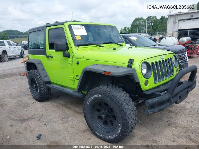 2012 Jeep Wrangler Sport VIN: 1C4AJWAG6CL285662 Lot: 39886576