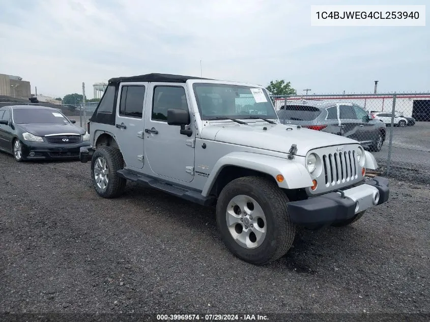 2012 Jeep Wrangler Unlimited Sahara VIN: 1C4BJWEG4CL253940 Lot: 39969574