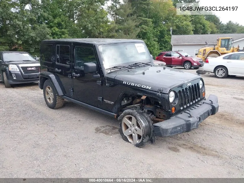 2012 Jeep Wrangler Unlimited Rubicon VIN: 1C4BJWFG3CL264197 Lot: 40010664