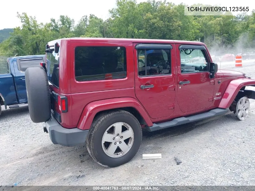 2012 Jeep Wrangler Unlimited Sahara VIN: 1C4HJWEG9CL123565 Lot: 40041763