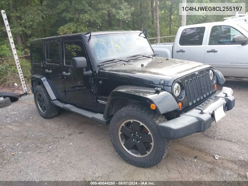 2012 Jeep Wrangler Unlimited Sahara VIN: 1C4HJWEG8CL255197 Lot: 40044255