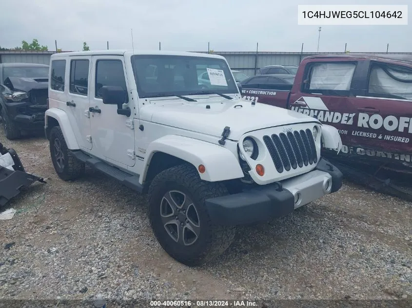 1C4HJWEG5CL104642 2012 Jeep Wrangler Unlimited Sahara