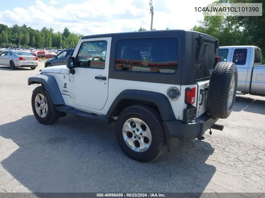 2012 Jeep Wrangler Sport VIN: 1C4AJWAG1CL101390 Lot: 40096659