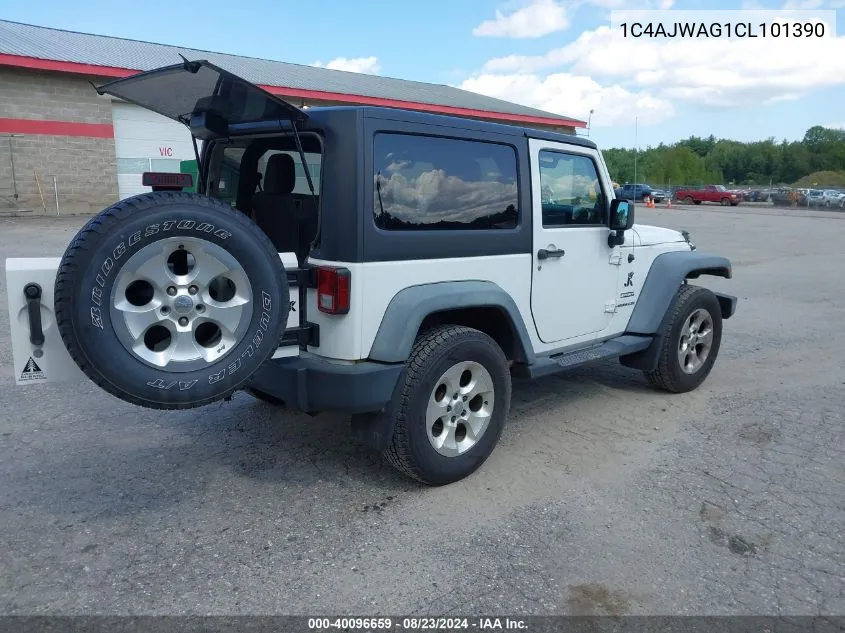 2012 Jeep Wrangler Sport VIN: 1C4AJWAG1CL101390 Lot: 40096659