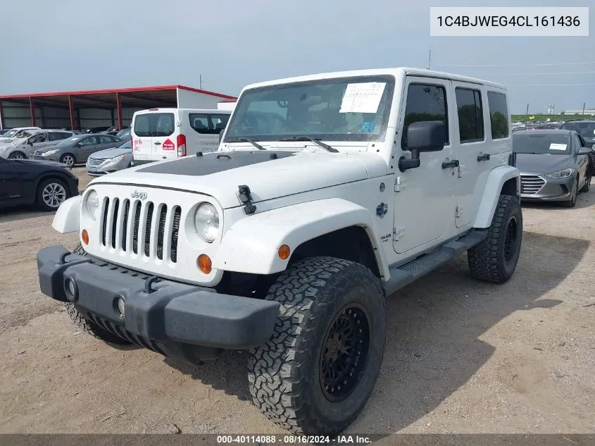 1C4BJWEG4CL161436 2012 Jeep Wrangler Unlimited Sahara