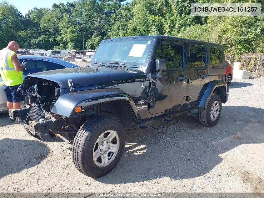 2012 Jeep Wrangler Unlimited Sahara VIN: 1C4BJWEG4CL161257 Lot: 40142231