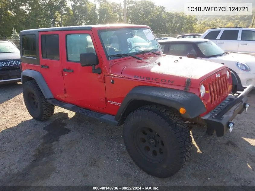 2012 Jeep Wrangler Unlimited Rubicon VIN: 1C4BJWFG7CL124721 Lot: 40149736