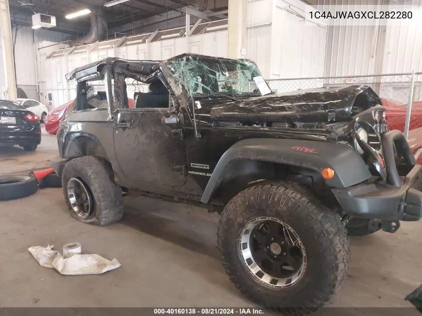 1C4AJWAGXCL282280 2012 Jeep Wrangler Sport