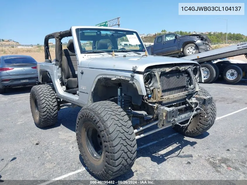 2012 Jeep Wrangler Sahara VIN: 1C4GJWBG3CL104137 Lot: 40195482