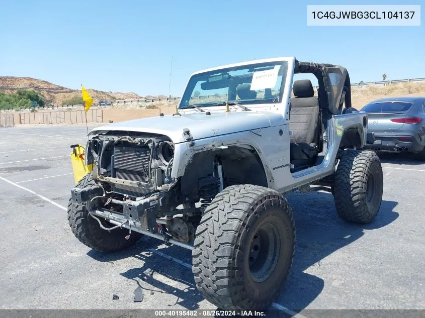 2012 Jeep Wrangler Sahara VIN: 1C4GJWBG3CL104137 Lot: 40195482