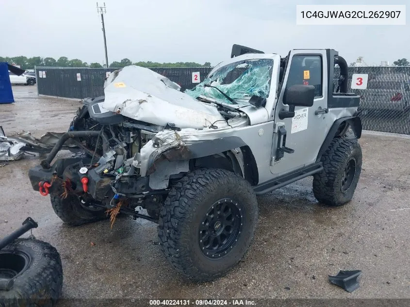 2012 Jeep Wrangler Sport VIN: 1C4GJWAG2CL262907 Lot: 40224131