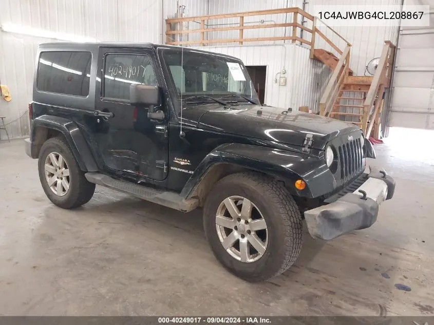 1C4AJWBG4CL208867 2012 Jeep Wrangler Sahara