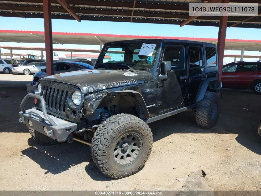 2012 Jeep Wrangler Unlimited Rubicon VIN: 1C4BJWFG9CL111078 Lot: 40271318