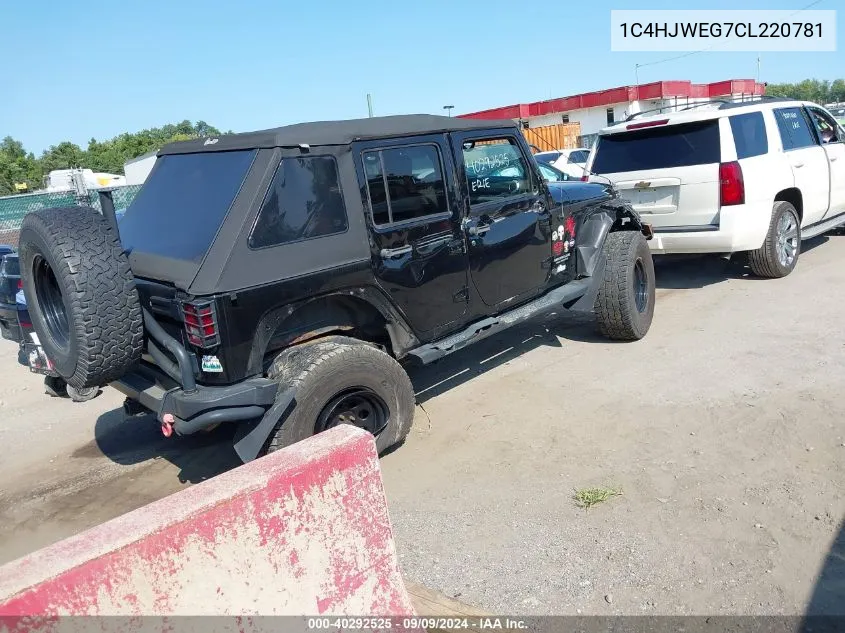 1C4HJWEG7CL220781 2012 Jeep Wrangler Unlimited Sahara