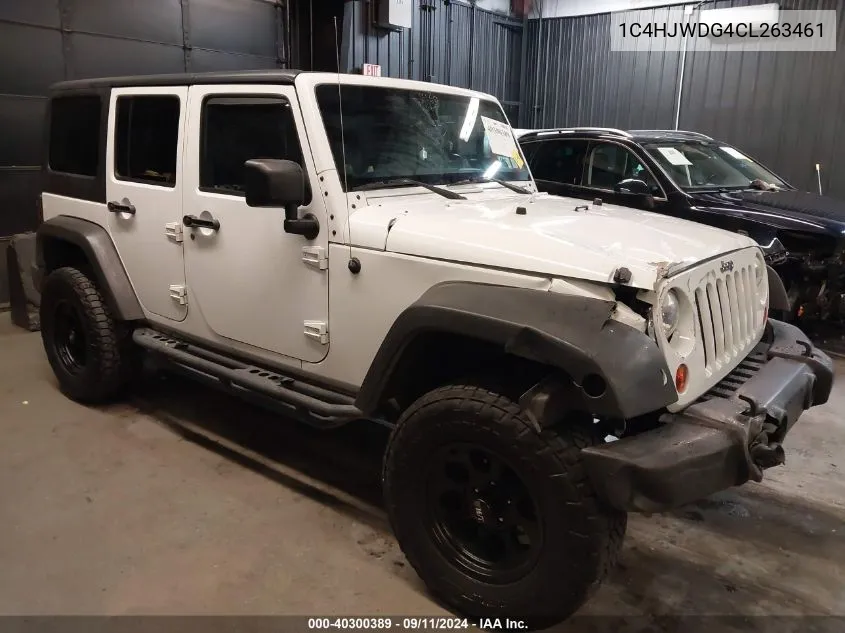 2012 Jeep Wrangler Unlimited Sport VIN: 1C4HJWDG4CL263461 Lot: 40300389