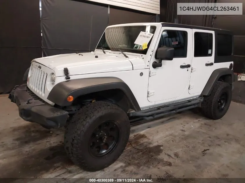 1C4HJWDG4CL263461 2012 Jeep Wrangler Unlimited Sport