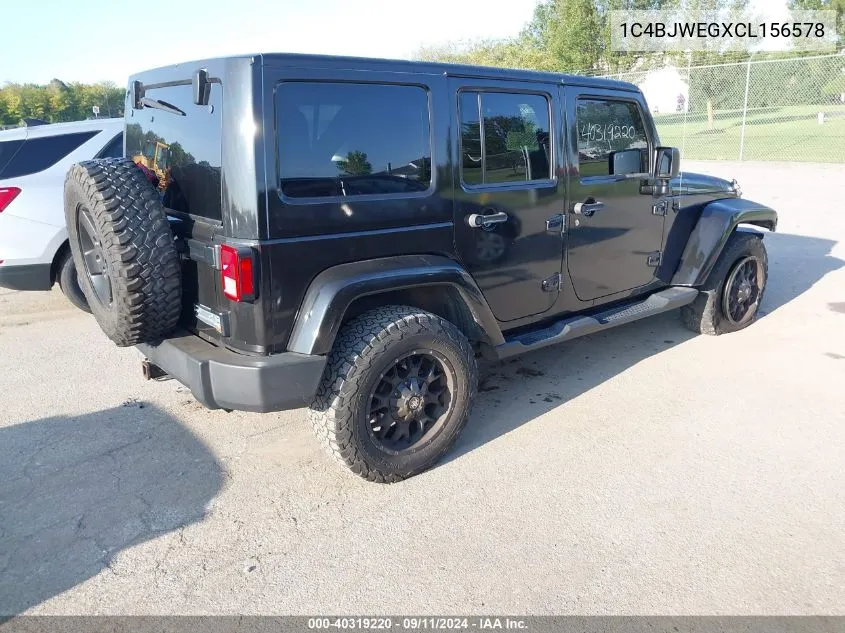 1C4BJWEGXCL156578 2012 Jeep Wrangler Unlimited Sahara