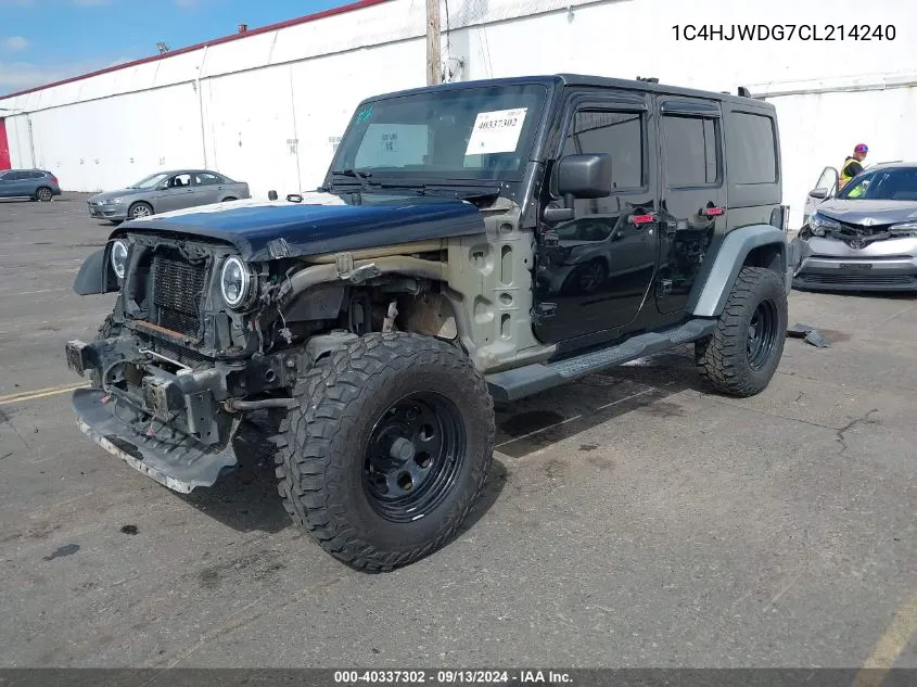 1C4HJWDG7CL214240 2012 Jeep Wrangler Unlimited Sport