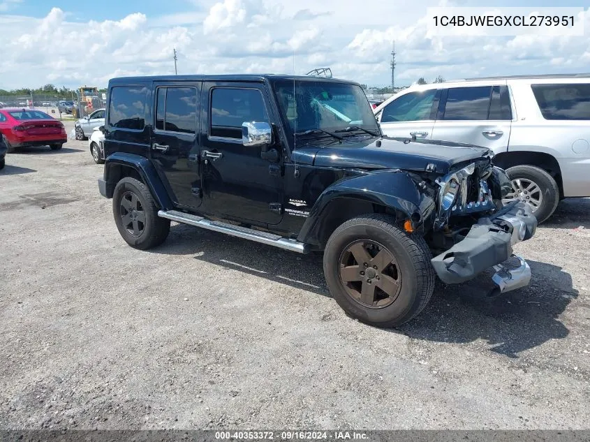 1C4BJWEGXCL273951 2012 Jeep Wrangler Unlimited Sahara