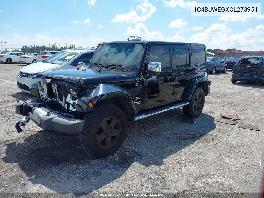 1C4BJWEGXCL273951 2012 Jeep Wrangler Unlimited Sahara