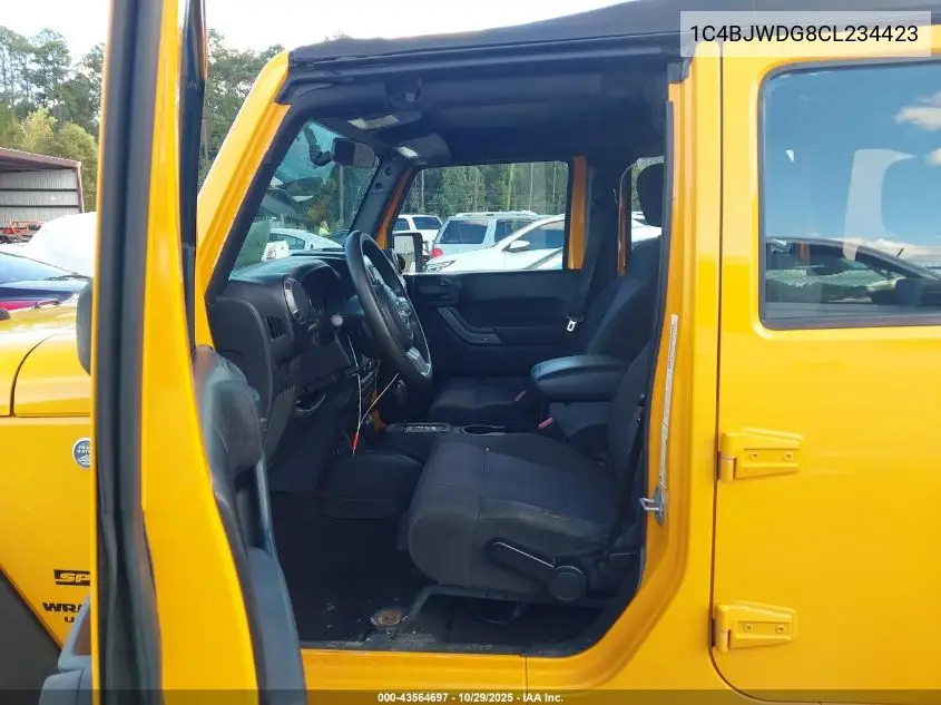 1C4BJWDG8CL234423 2012 Jeep Wrangler Unlimited Sport