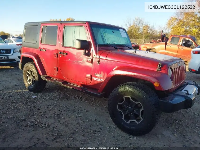 1C4BJWEG3CL122532 2012 Jeep Wrangler Unlimited Sahara