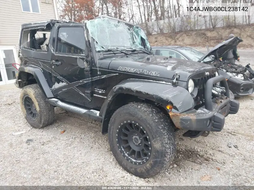 1C4AJWBG0CL238142 2012 Jeep Wrangler Sahara