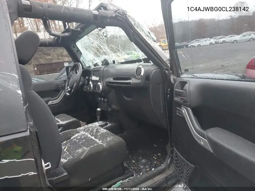 1C4AJWBG0CL238142 2012 Jeep Wrangler Sahara