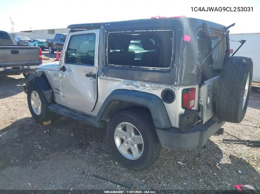 1C4AJWAG9CL253031 2012 Jeep Wrangler Sport