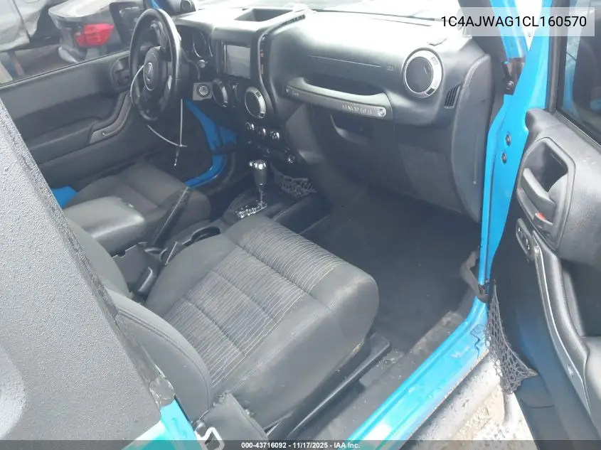 1C4AJWAG1CL160570 2012 Jeep Wrangler Sport