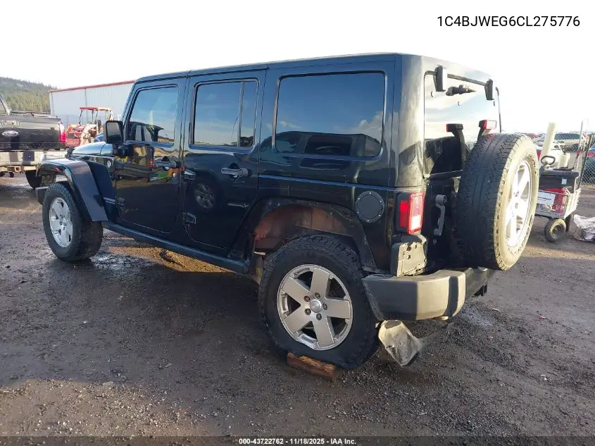 1C4BJWEG6CL275776 2012 Jeep Wrangler Unlimited Sahara