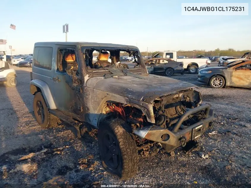 1C4AJWBG1CL175231 2012 Jeep Wrangler Sahara