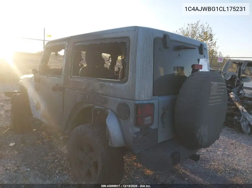 1C4AJWBG1CL175231 2012 Jeep Wrangler Sahara