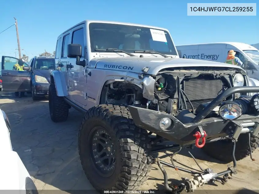1C4HJWFG7CL259255 2012 Jeep Wrangler Unlimited Rubicon