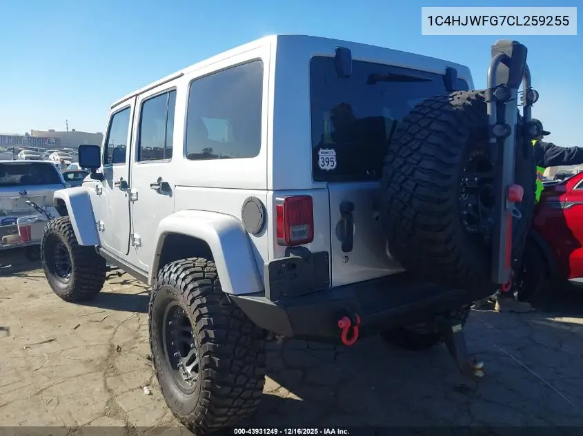 1C4HJWFG7CL259255 2012 Jeep Wrangler Unlimited Rubicon