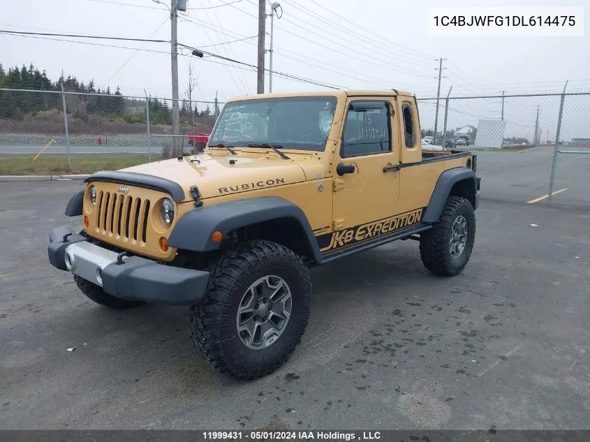 1C4BJWFG1DL614475 2013 Jeep Wrangler Unlimited Rubicon