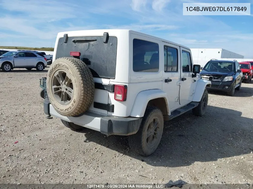 2013 Jeep Wrangler Unlimited Sahara VIN: 1C4BJWEG7DL617849 Lot: 12071475