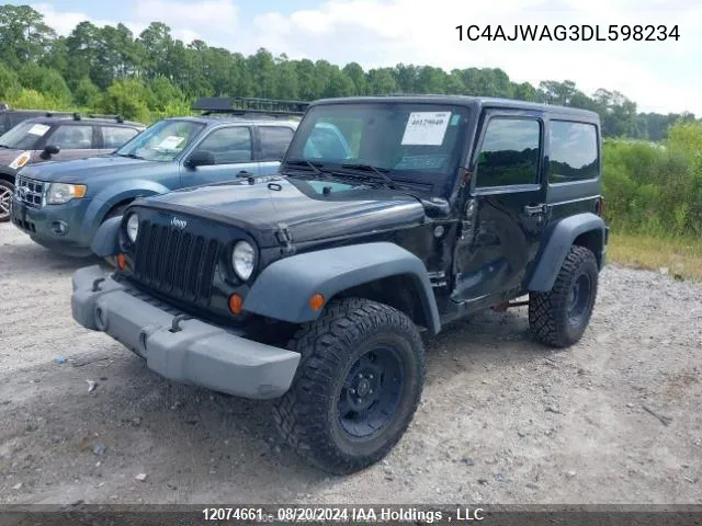 1C4AJWAG3DL598234 2013 Jeep Wrangler Sport