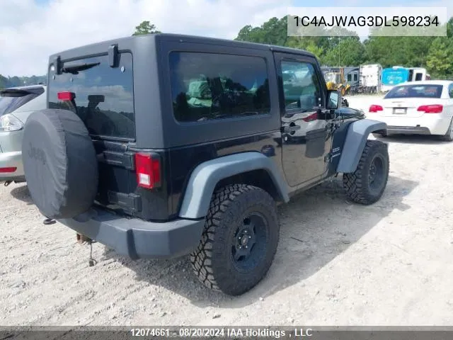 1C4AJWAG3DL598234 2013 Jeep Wrangler Sport