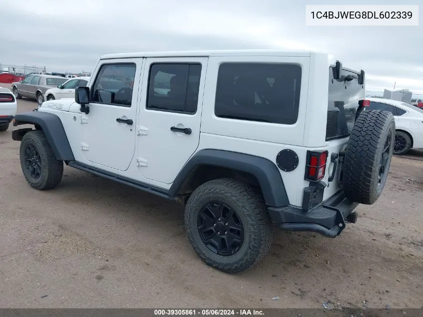 2013 Jeep Wrangler Unlimited Moab VIN: 1C4BJWEG8DL602339 Lot: 39305861